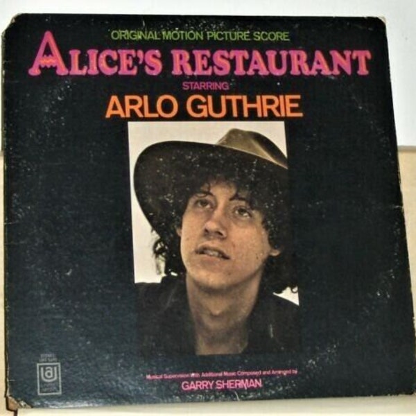 Arlo Guthrie - Alice's Restaurant - Motion Picture Score Vinyl LP Record AlbumCC