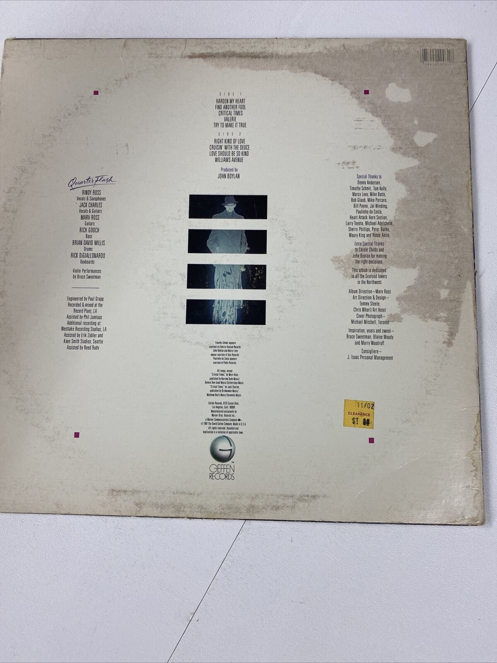 Quarterflash Self Titled Debut Vinyl Lp Geffen Label Ghs 2003 Cs - Etsy