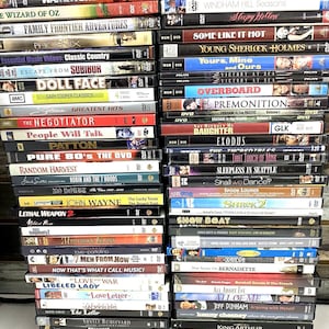 Used Dvd Lot of 75 PRE-OWNED Assorted Bulk Dvds (“from Very Good to Like New”)ls ...