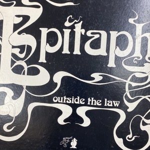 New Epitaph Outside The Law Orig Usa Lp 1974 Heavy Psych Rock Monster Cs