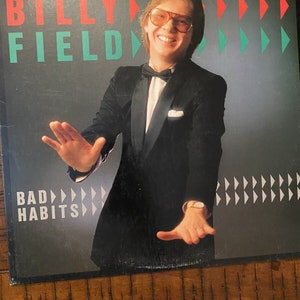 Rare Oop Promo Billy Field Lp Vinyl Bad Habits 1981 King Fox Catholicscc
