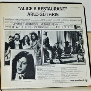 Arlo Guthrie - Alice's Restaurant - Motion Picture Score Vinyl LP ...