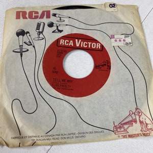 Elvis Presley r&r 45 Tell Me Why bw Blue River RCA LS