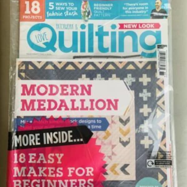 Love Patchwork & Quilting Magazine Issue 85 2020 with Modern Medallion Patterns