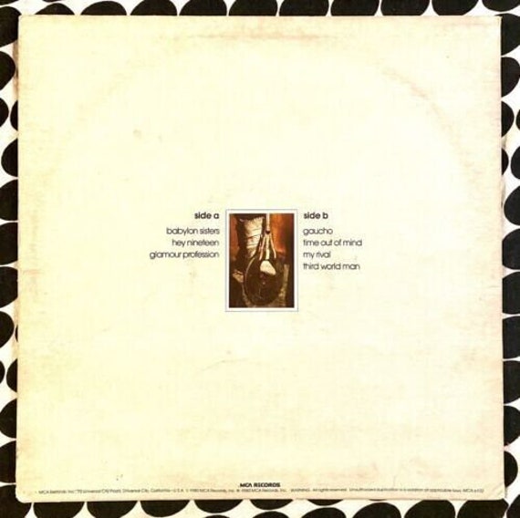 Steely Dan - Gaucho - Mca Records Mca-6102 Mca 2470 - 1980 - Etsy