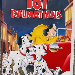 Disney Black Diamond Classics 101 Dalmations Clamshell Case & Vhs Ls