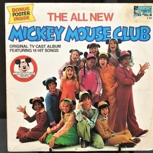 The All New Mickey Mouse Club Original TV Cast LP Disneyland 2501 - 1976