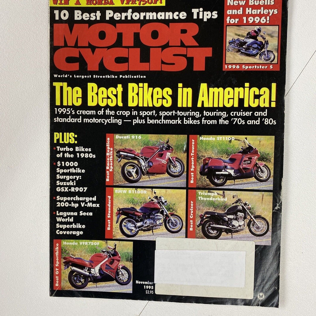 Motorcyclist Magazine / November 1995 / the Best Bikes in America