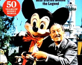 Mickey Mouse and Pluto - From an Original Disney 1970s Magazine in