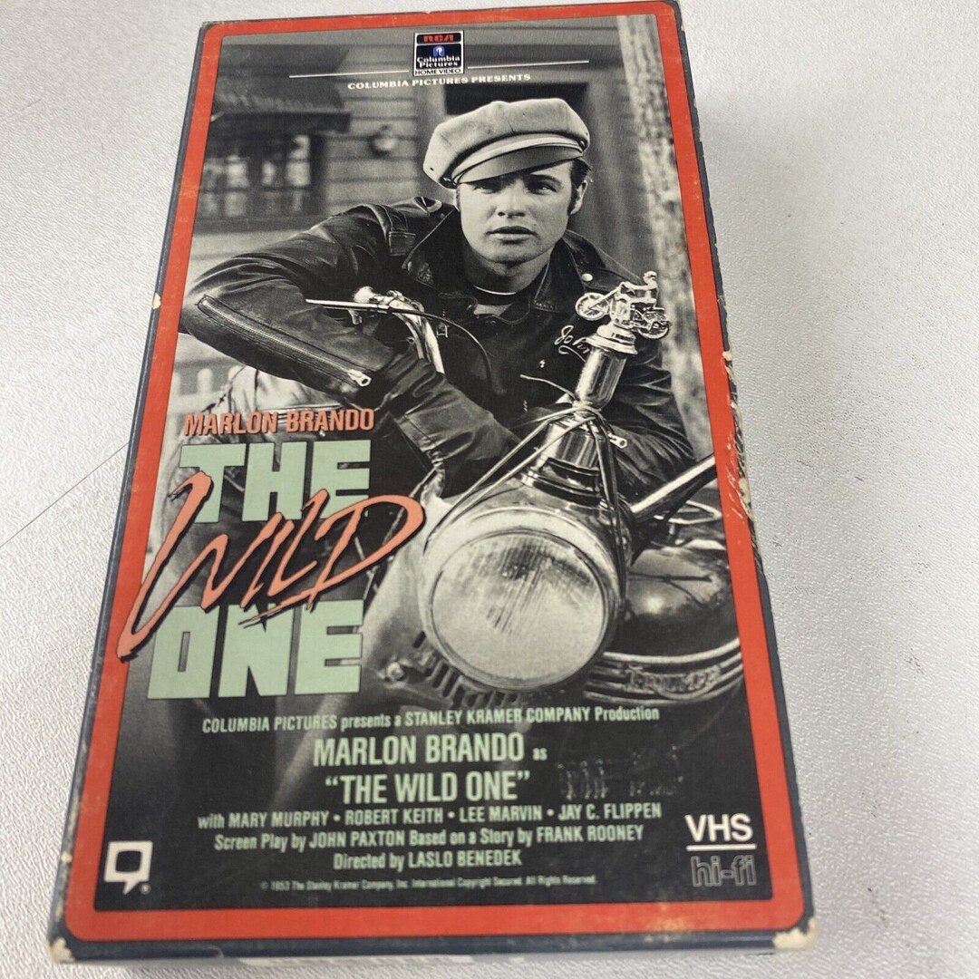 The Wild One (1953) on VHS RCA Columbia Release 1987 All Flaps