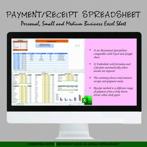 Receipt and Payment Spreadsheet