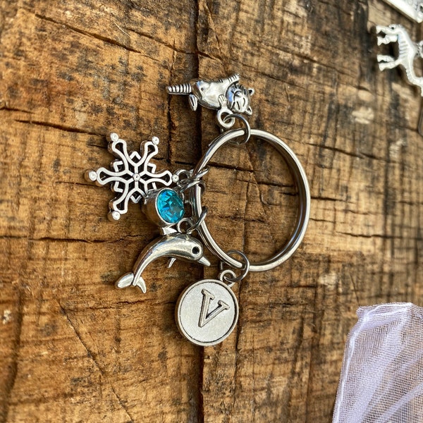 Silver Charm Key Ring Writers Prompt Author