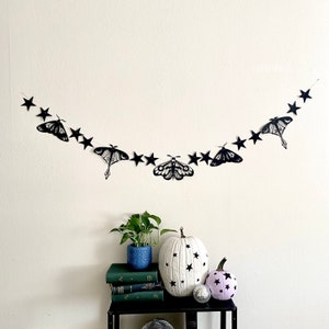 Moths and Stars Paper Garland