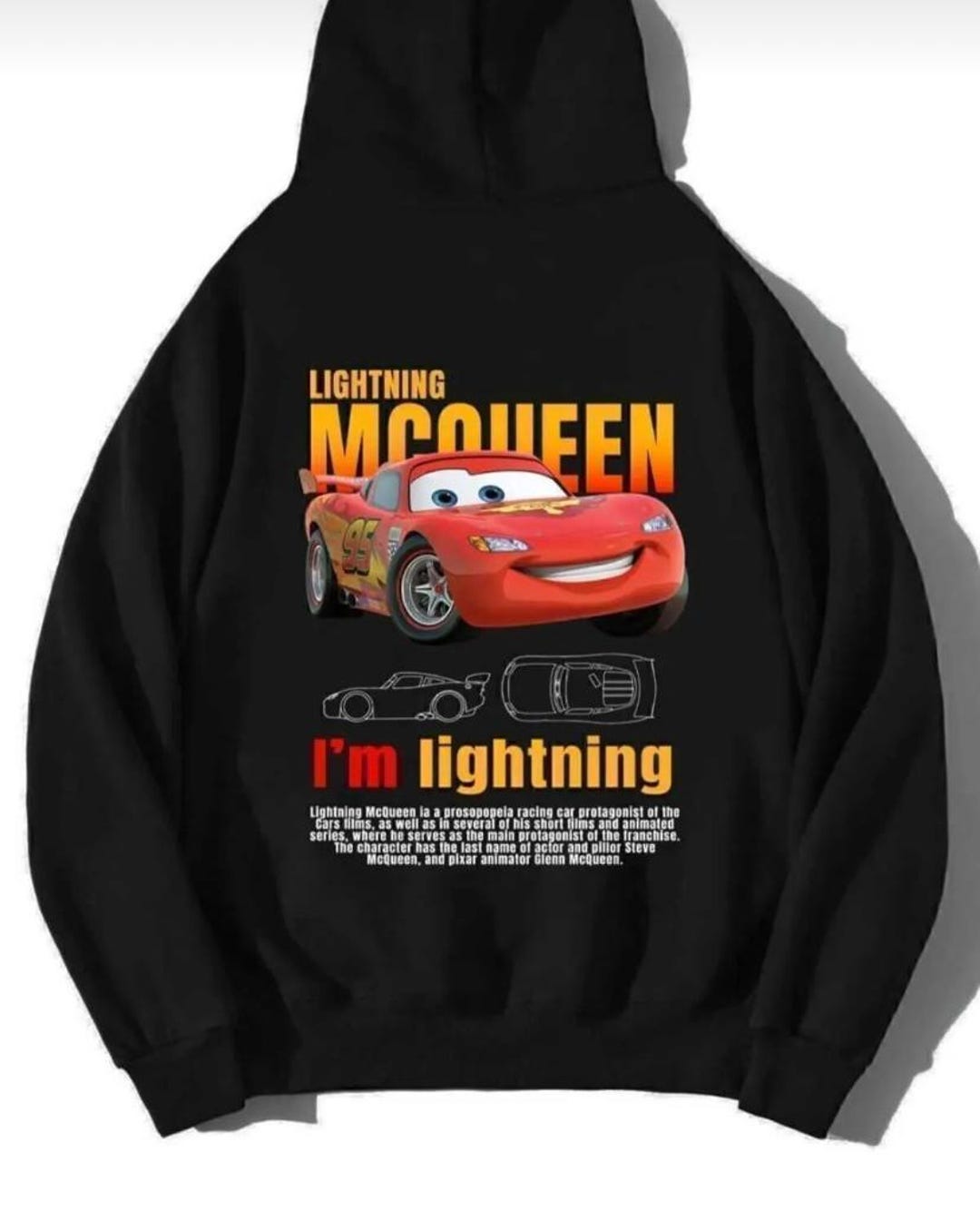 Lightning Mcqueen Oversize Hoodie - Etsy