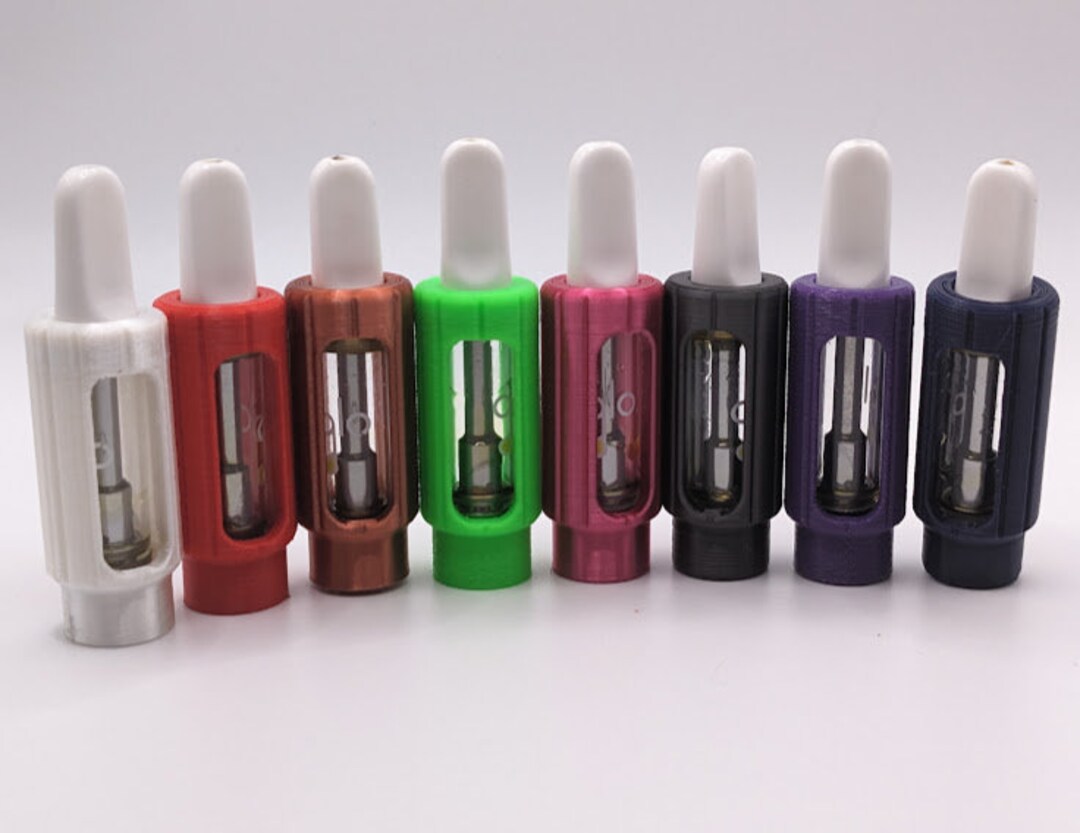 510 Vape Cartridge Hardshell Protector With Oring 2 Slot Etsy