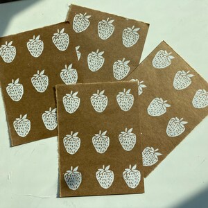 Impression de bloc de fraises