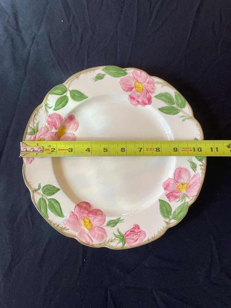 Vintage Franciscan Desert Rose Plates Etsy
