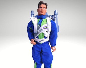 Vintage Max Steel 1999 SKY STRIKE Mattel 12 Action Figure
