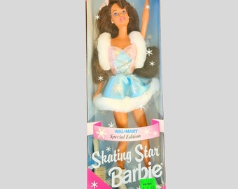 Vintage Mattel 1995 Wal-Mart Special Edition Skating Star Barbie Doll #15511