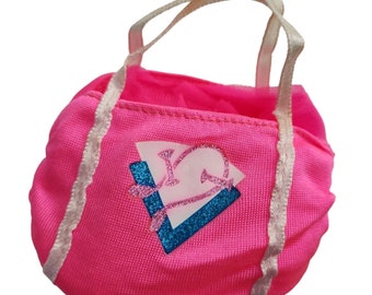 Vintage 1989 Barbie Doll Clothes Skirt Bag All-Stars Pink Reversible Fashion