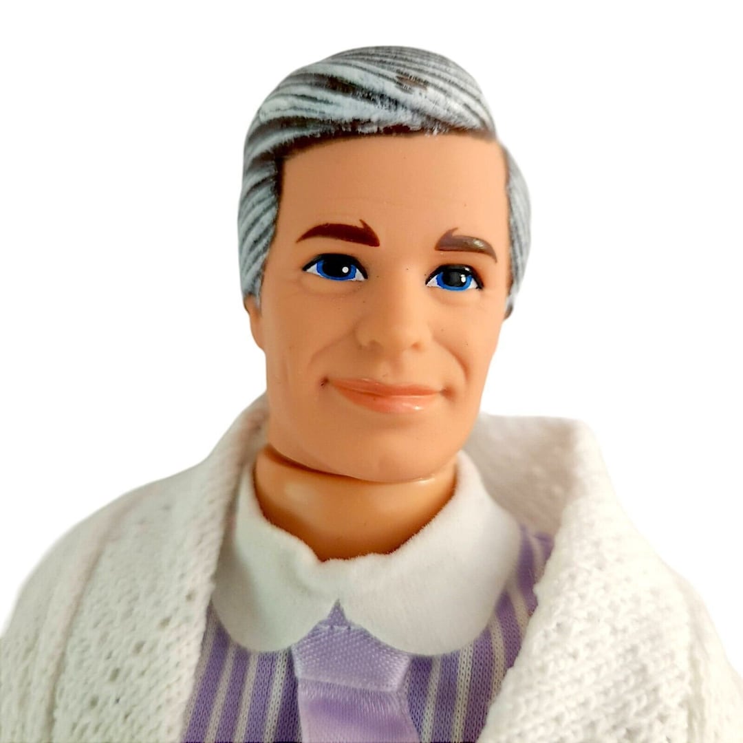 Vintage 1986 The Heart Family Grandpa Doll Barbie Ken Grandfather Man vintage-1986-the-heart-family-grandpa-doll-barbie-ken-grandfather-man