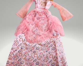Vintage 2003 Barbie Doll Princess Palace Playset Dress Gown