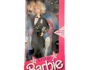 Barbie 1989 ARMY Barbie Doll in Dress Uniform 3966 NIB  Mattel Vintage  Barbie