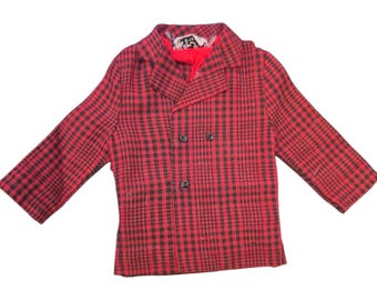 Vintage 1971 Barbie Ken VIP Scene #1473 Doll Mod Fashion Red & Black Jacket