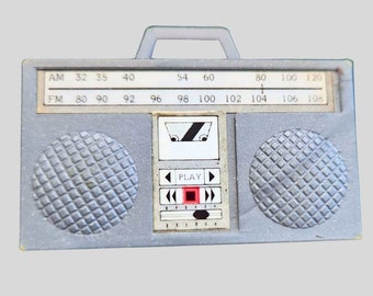 Vintage 1984 ~ Barbie Boom Box / Stereo Radio  ~ By Meritus Industries
