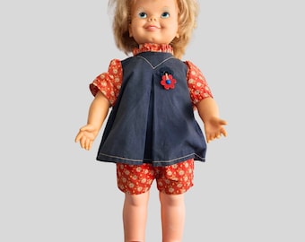 Vintage 1972 Kenner 18" Doll "GABBIGALE" Original Dress & Shoes