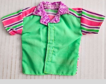 Vintage 1993 Ken Barbie Fashions Casual Cool Fashion 6820 Ken Shirt