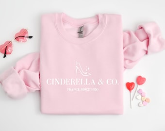 Embroidered Princess Sweatshirt, Cinderella Sweatshirt, Cinderella & Co, Disney Princess Crewneck