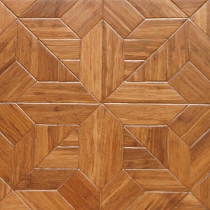 Islander Flooring Luxury Parquet Engineered Bamboo Floor 9/16” thick x 15-3/4” width x 15-3/4” length (1.72 sq. ft. / pc) - Salon