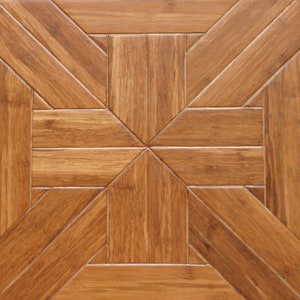 Islander Flooring Luxury Parquet Engineered Bamboo Floor 9/16” thick x 15-3/4” width x 15-3/4” length (1.72 sq. ft. / pc) - Tuscan