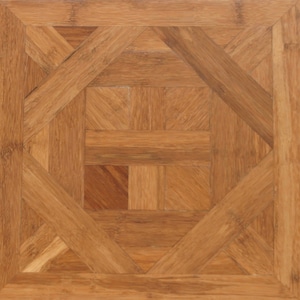 Islander Flooring Luxury Parquet Engineered Bamboo Floor 9/16” thick x 15-3/4” width x 15-3/4” length (1.72 sq. ft. / pc) - Bordeaux