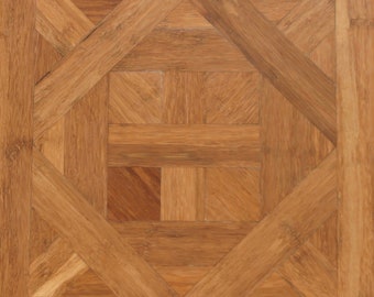 Islander Flooring Luxury Parquet Engineered Bamboo Floor 9/16” thick x 15-3/4” width x 15-3/4” length (1.72 sq. ft. / pc) - Bordeaux