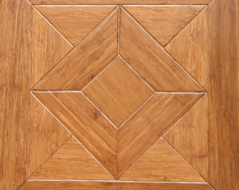 Islander Flooring Luxury Parquet Engineered Bamboo Floor 9/16” thick x 15-3/4” width x 15-3/4” length (1.72 sq. ft. / pc) - Georgian