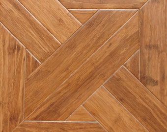 Islander Flooring Luxury Parquet Engineered Bamboo Floor 9/16” thick x 15-3/4” width x 15-3/4” length (1.72 sq. ft. / pc) - Gothic