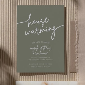 Housewarming Invitation Template, Boho New Home Announcement, Digital ...