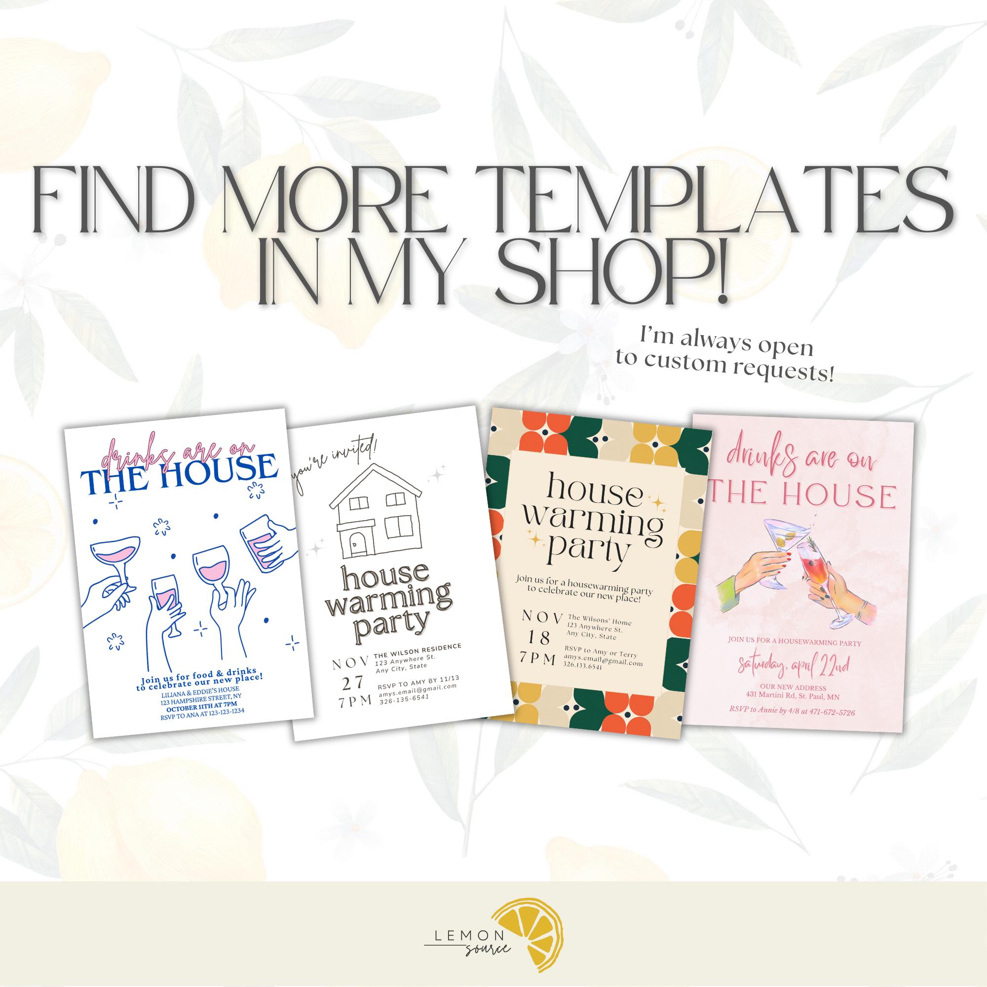 Digital Housewarming Party Invitation, New Home Invite, Sage New ...