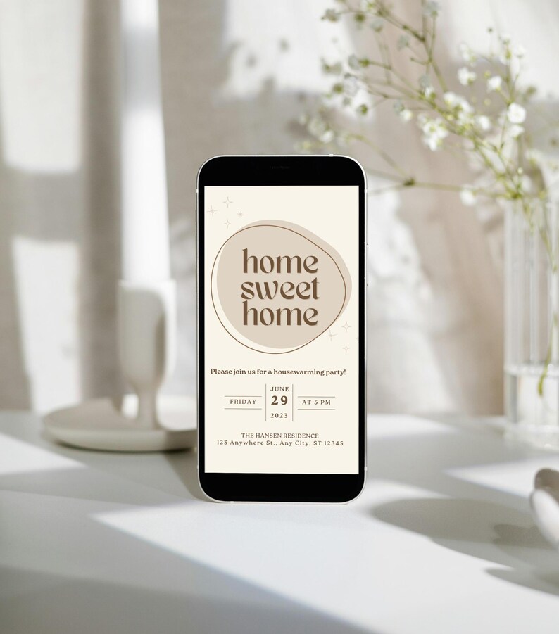 Editable Housewarming Invitation Template, Boho New Home Celebration ...