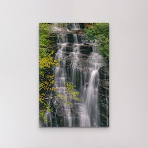 Waterfall in Springtime Original Photography, Coastal Décor, Wildlife Photography, Fine Art Print, Neutral Wall Art