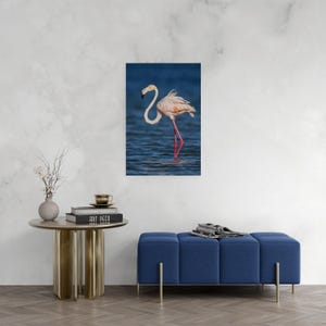 Flamingo Stroll Original Photography, Tropical Wall Art, Flamingo Photography, Pink Flamingo Nursery Decor