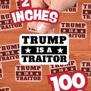 Trump is a Traitor Sticker Bundle -  Anti-TRUMP sticker Set