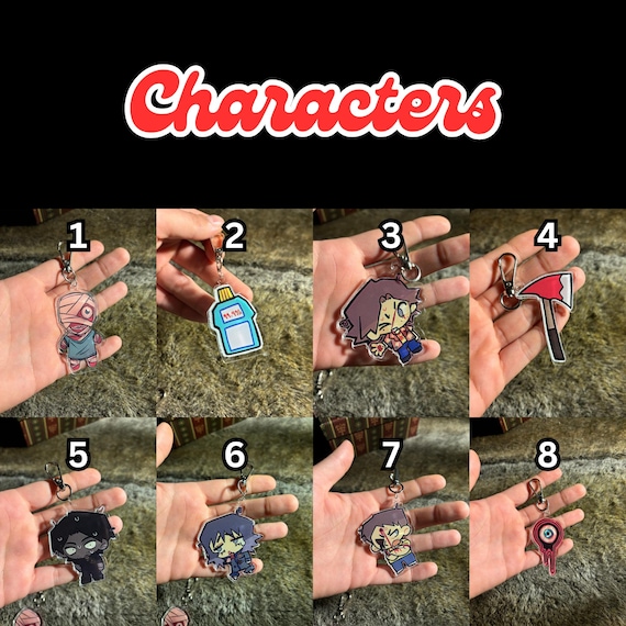 マウスウォッシュゲームキーホルダー - カーリー、アーニャ、ジミー