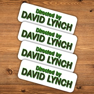 DIRETTO da DAVID LYNCH Adesivi (Adesivo trasparente)