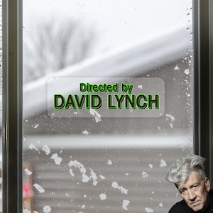DIRETTO da DAVID LYNCH Adesivi (Adesivo trasparente)