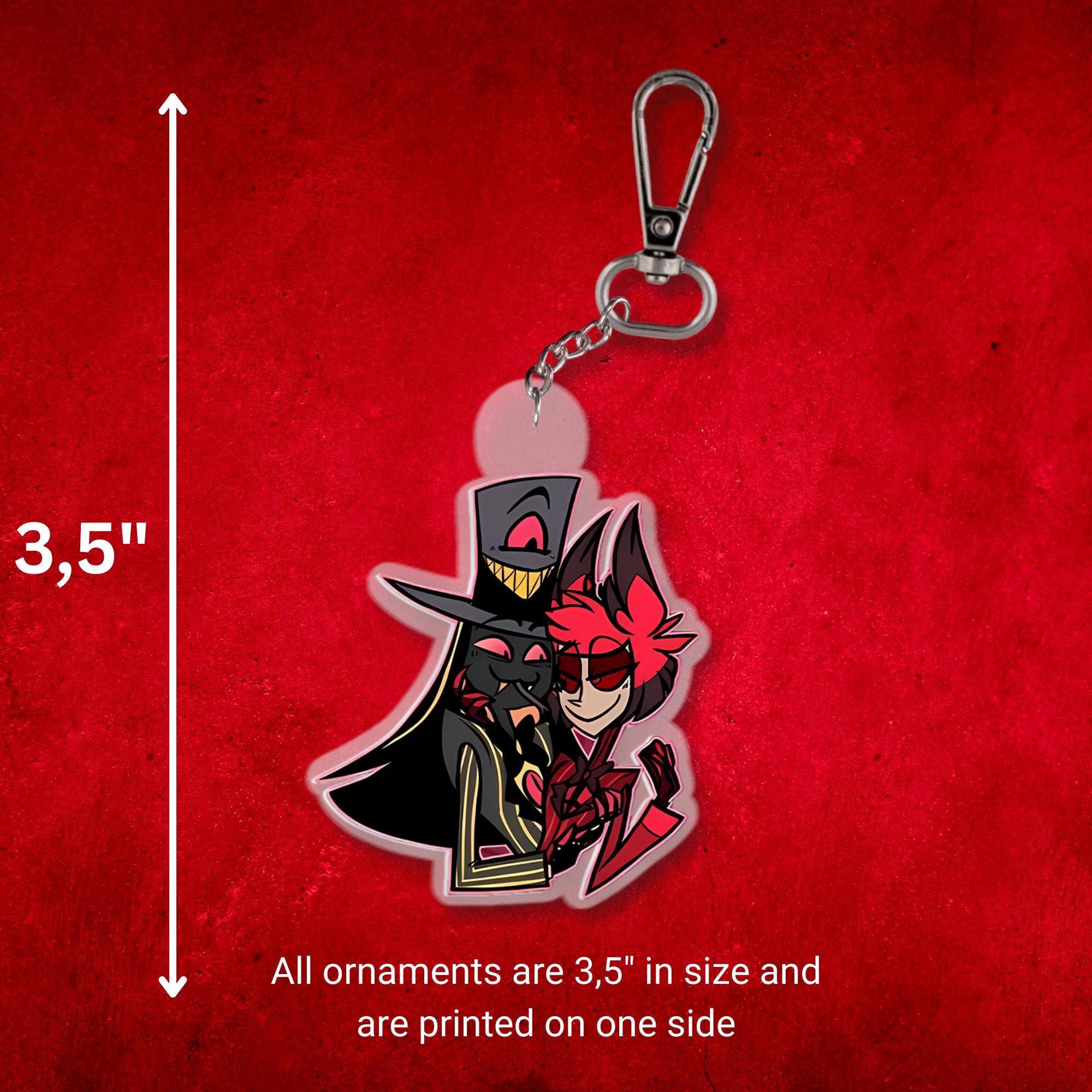 Hazbin Hotel Valentine's Ship Keychains | SHIP NEXT DAY - Etsy