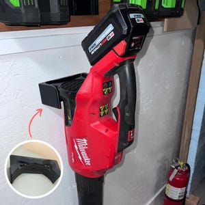 Milwaukee M18 Fuel Leaf Blower Wall Mount, Holder, Garage Storage Organizer, for 2724