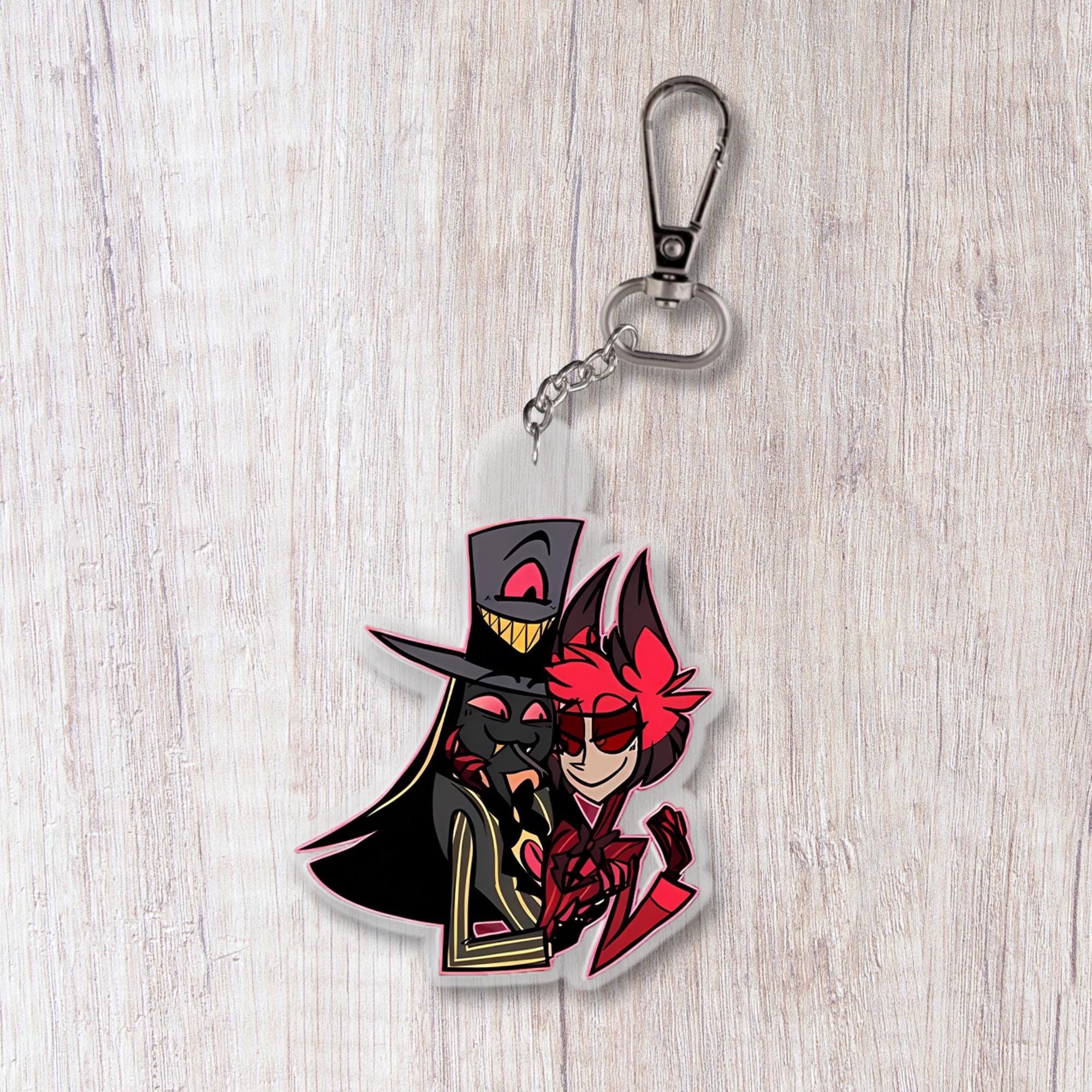 Hazbin Hotel Valentine's Ship Keychains | SHIP NEXT DAY - Etsy